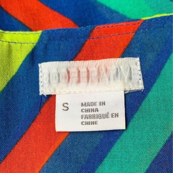 Urban Outfitters Cooperative Rainbow Striped Wrap Short Summer Dress Kidcore - Picture 5 of 8